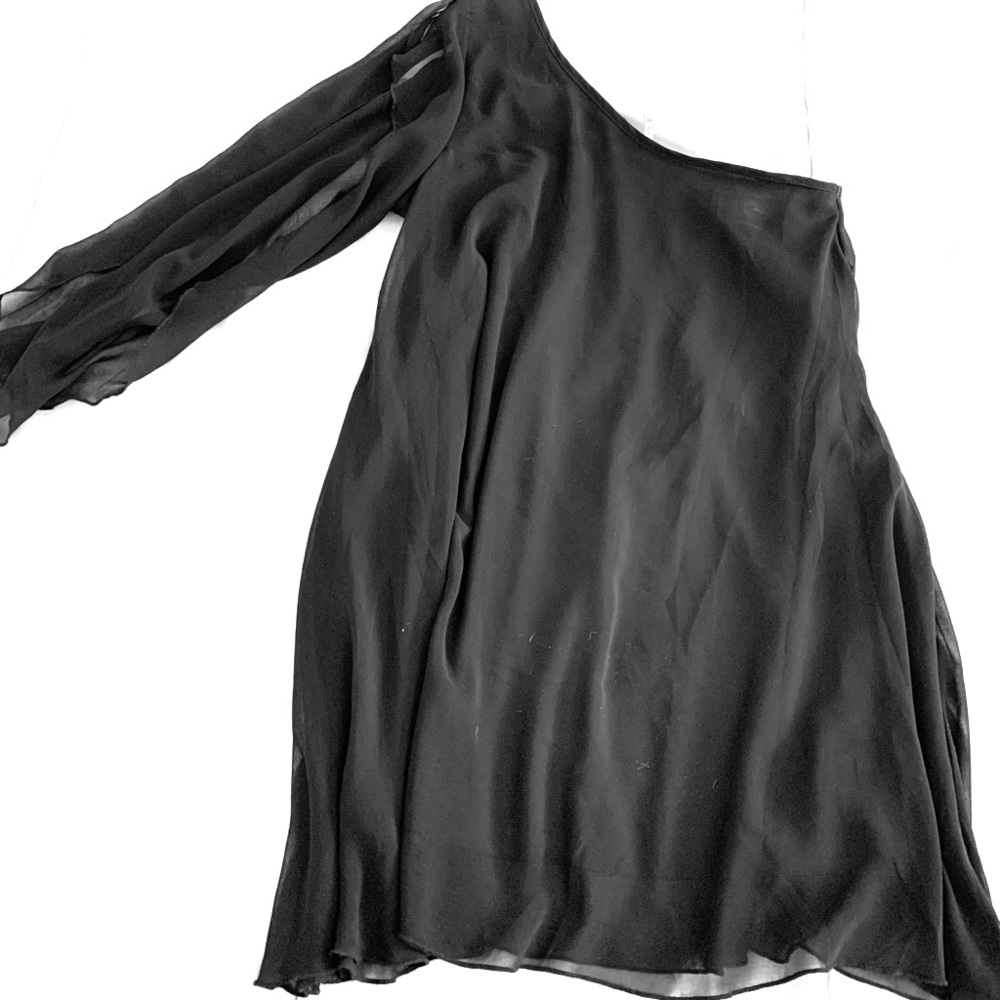 Black sheer dress